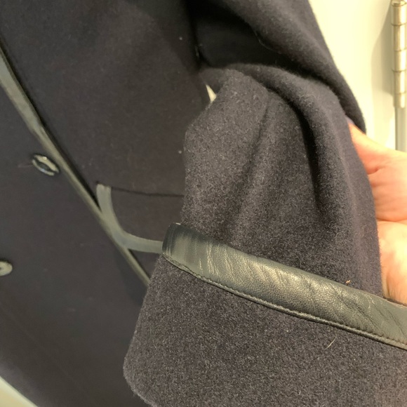 Coach Black Wool ankle length coat size 14 - Picture 7 of 9